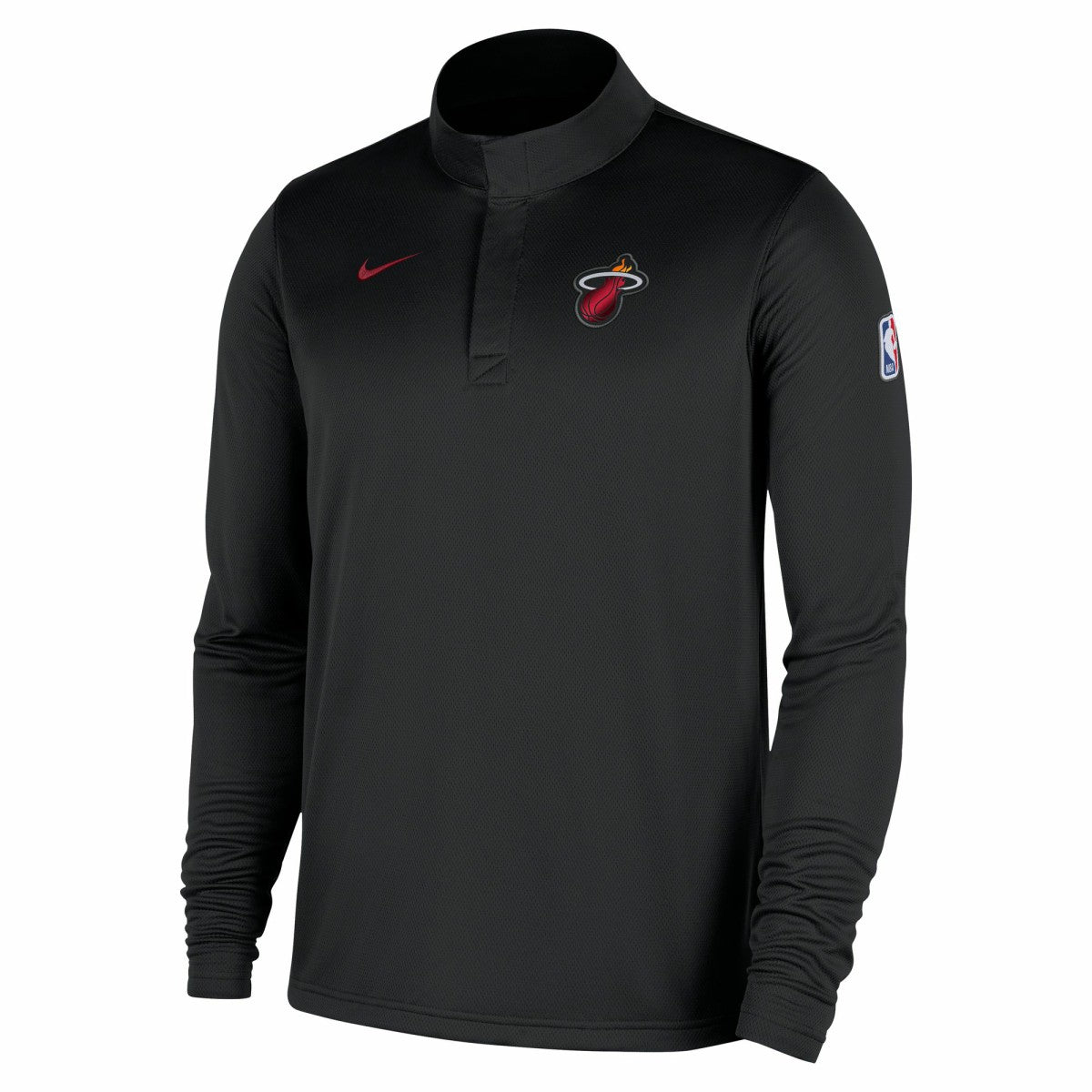 Miami Heat 2025/26 Authentic Coaches Quarter-Zip Dri-Fit Top - Black for sale