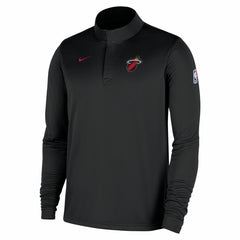 Miami Heat 2025/26 Authentic Coaches Quarter-Zip Dri-Fit Top - Black for sale