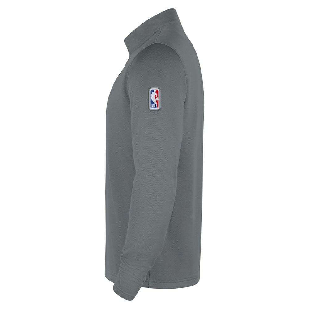 Brooklyn Nets 2025/26 Authentic Coaches Quarter-Zip Dri-Fit Top - Gray cheap