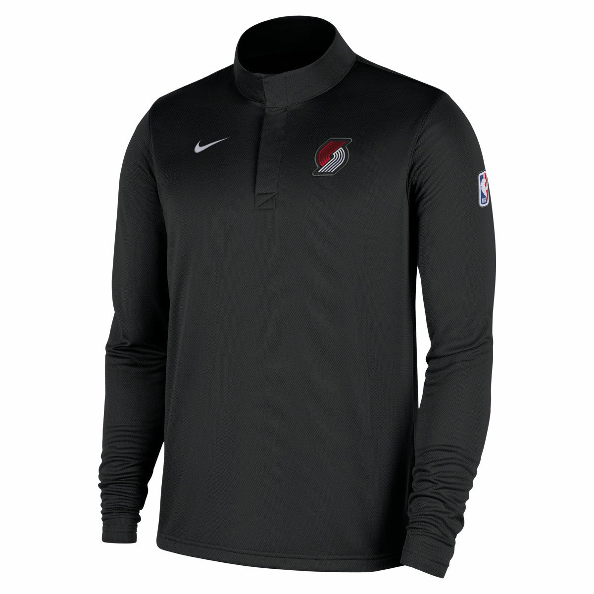 Portland Trail Blazers 2025/26 Authentic Coaches Quarter-Zip Dri-Fit Top - Black on sale