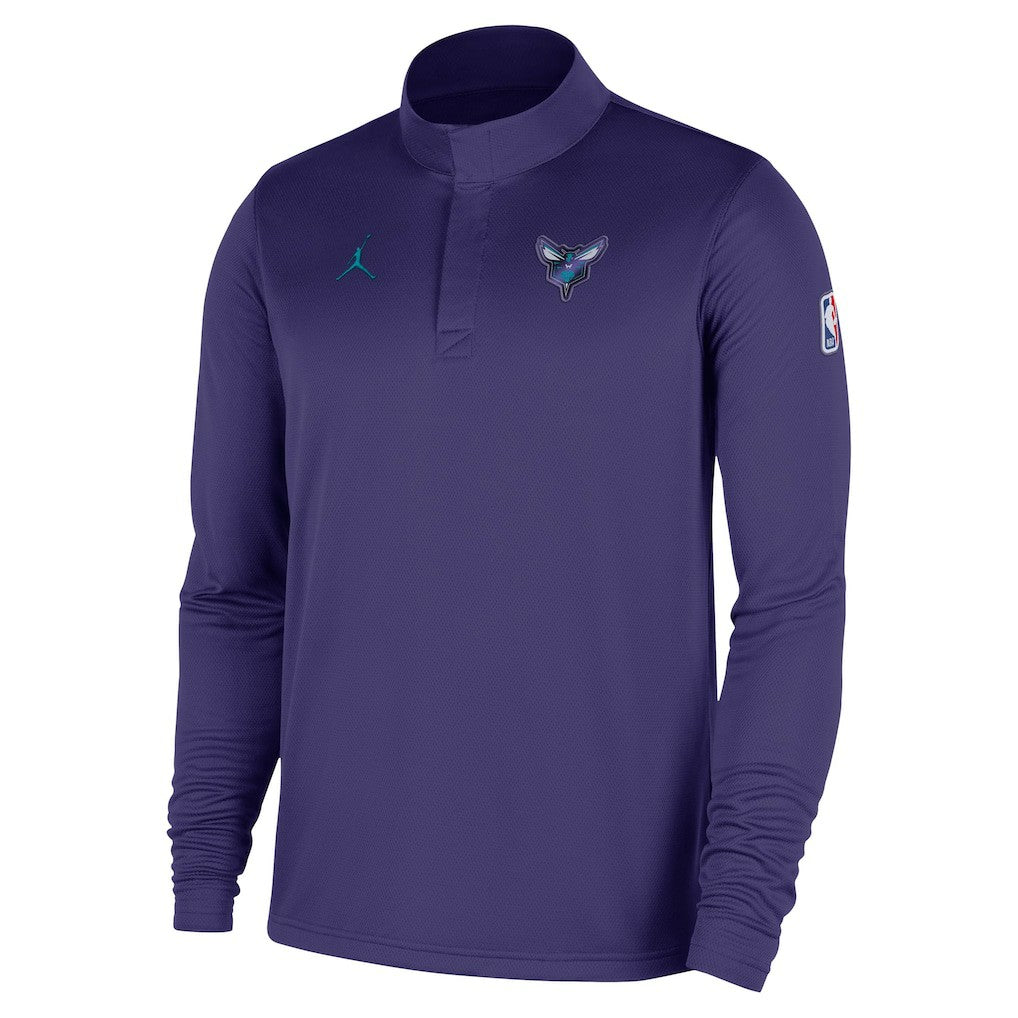 Charlotte Hornets 2025/26 Authentic Coaches Quarter-Zip Dri-Fit Top - Purple online