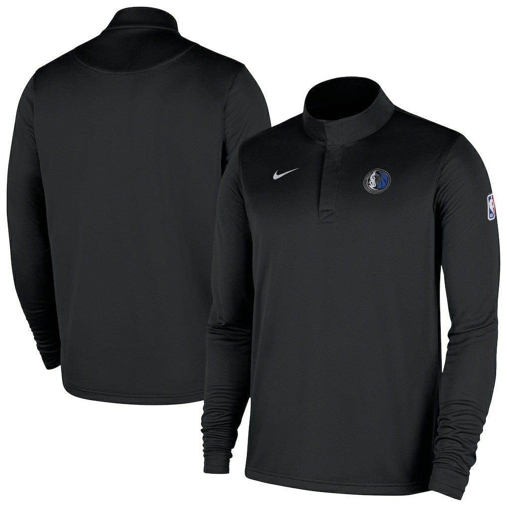 Dallas Mavericks 2025/26 Authentic Coaches Quarter-Zip Dri-Fit Top sale - Black cheap