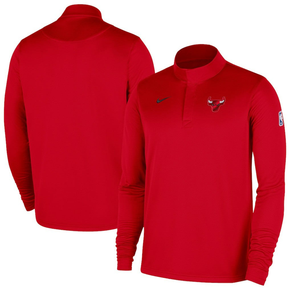 Chicago Bulls 2025/26 Authentic Coaches Quarter-Zip Dri-Fit Top - Red outlet