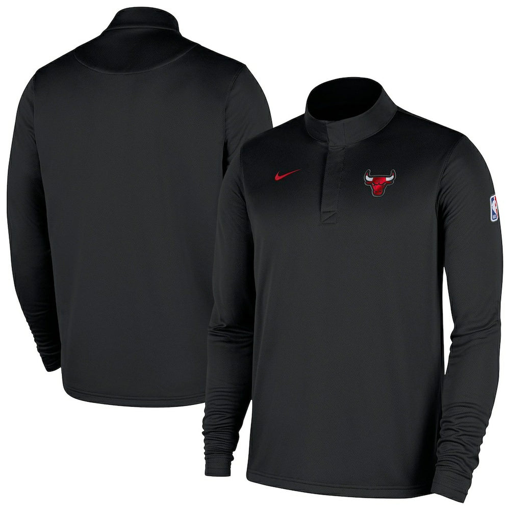 Chicago Bulls 2025/26 Authentic Coaches Quarter-Zip Dri-Fit Top - Black online