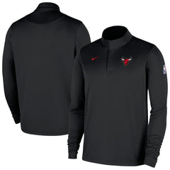 Chicago Bulls 2025/26 Authentic Coaches Quarter-Zip Dri-Fit Top - Black online