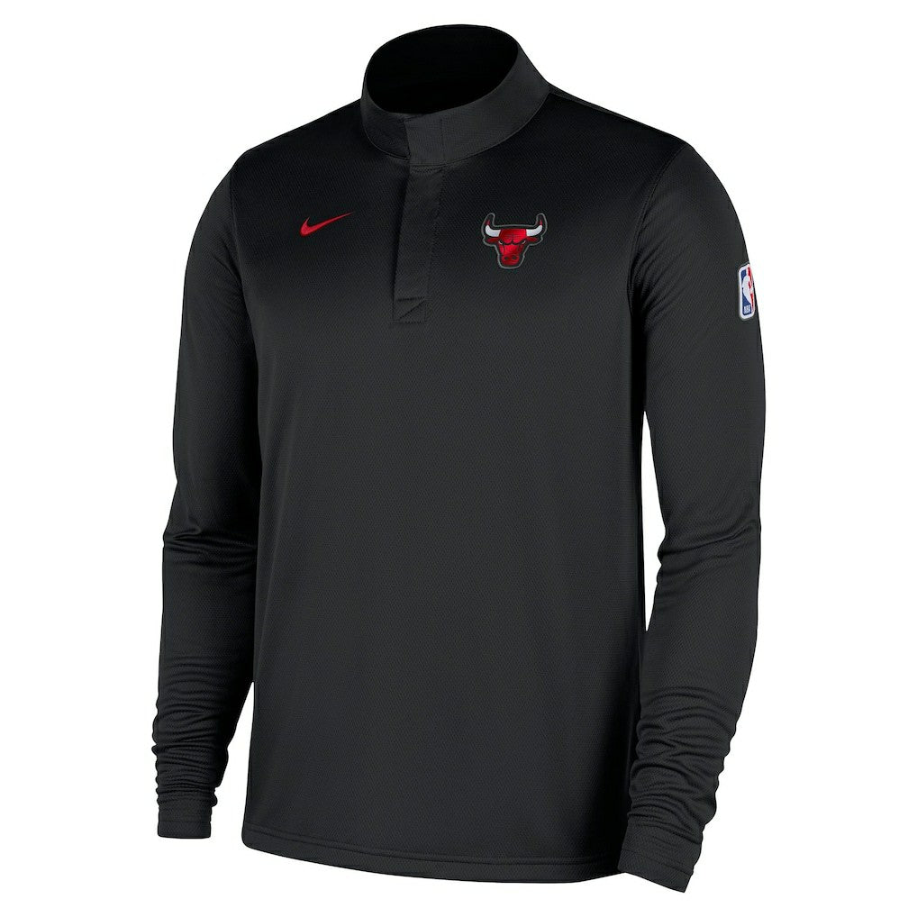 Chicago Bulls 2025/26 Authentic Coaches Quarter-Zip Dri-Fit Top - Black online