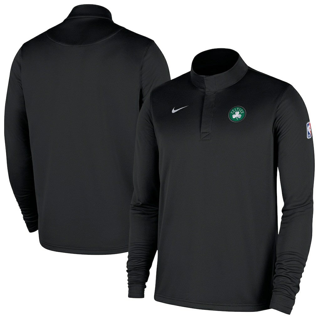 Boston Celtics 2025/26 Authentic Coaches Quarter-Zip Dri-Fit Top - Black cheap