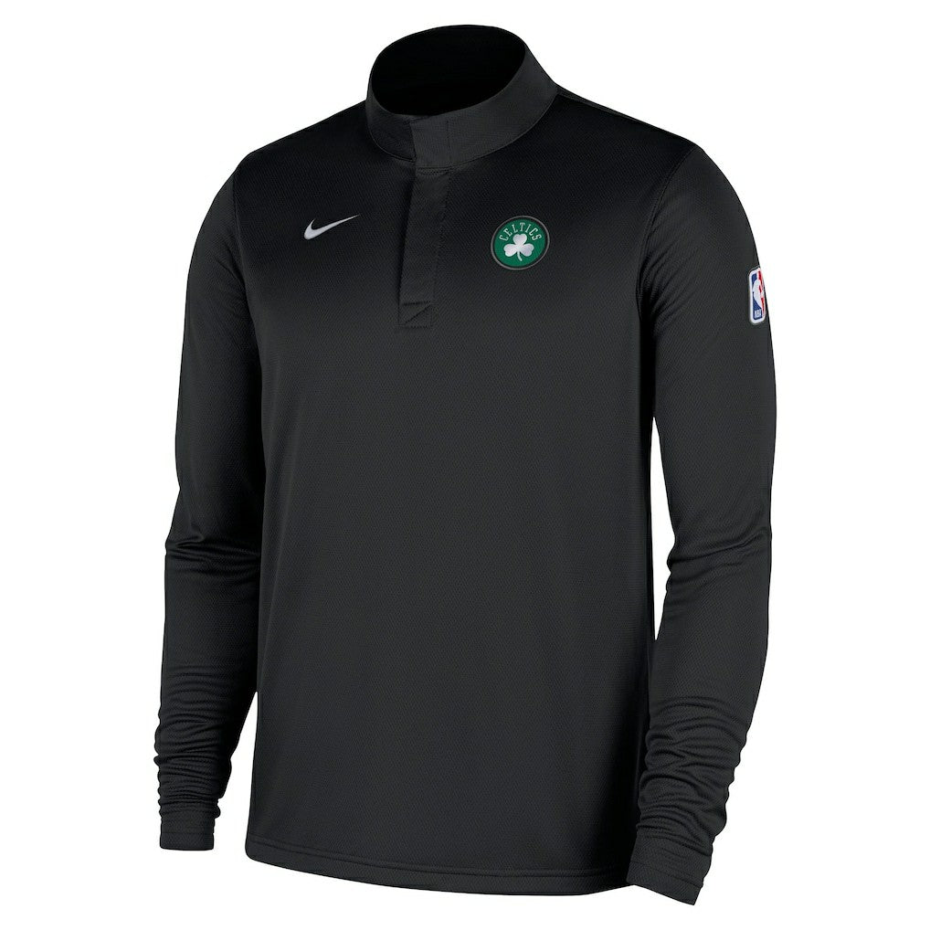 Boston Celtics 2025/26 Authentic Coaches Quarter-Zip Dri-Fit Top - Black cheap