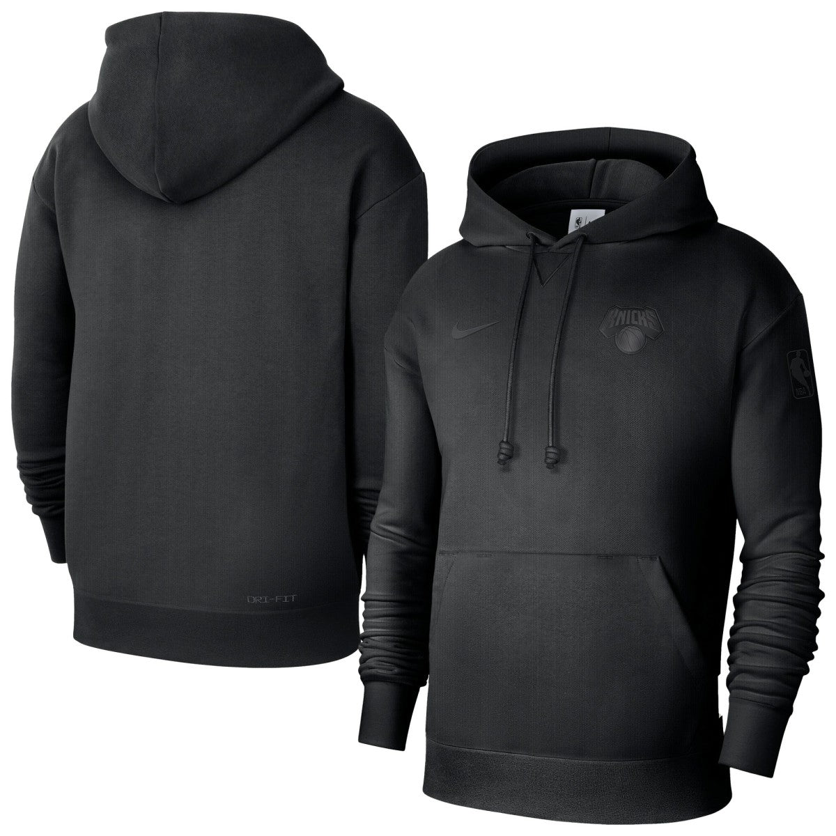 New York Knicks Men's Authentic Travel Standard Issue Dri-Fit Hoodie - Black on sale
