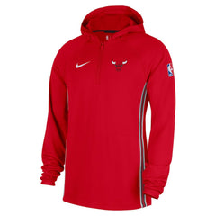 Chicago Bulls Authentic On Court Zone Quarter-Zip Dri-FIT Hoodie Jacket - Red outlet
