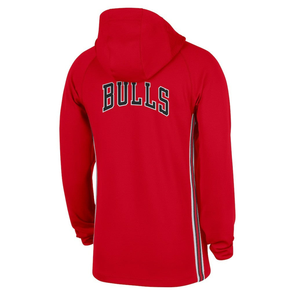Chicago Bulls Authentic On Court Zone Quarter-Zip Dri-FIT Hoodie Jacket - Red outlet