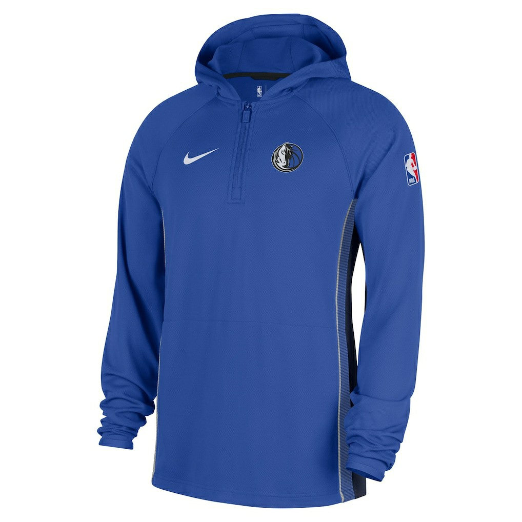 Dallas Mavericks Authentic On Court Zone Quarter-Zip Dri-FIT Hoodie Jacket sale - Royal discount