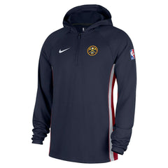 Denver Nuggets Authentic On Court Zone Quarter-Zip Dri-FIT Hoodie Jacket - Navy shop