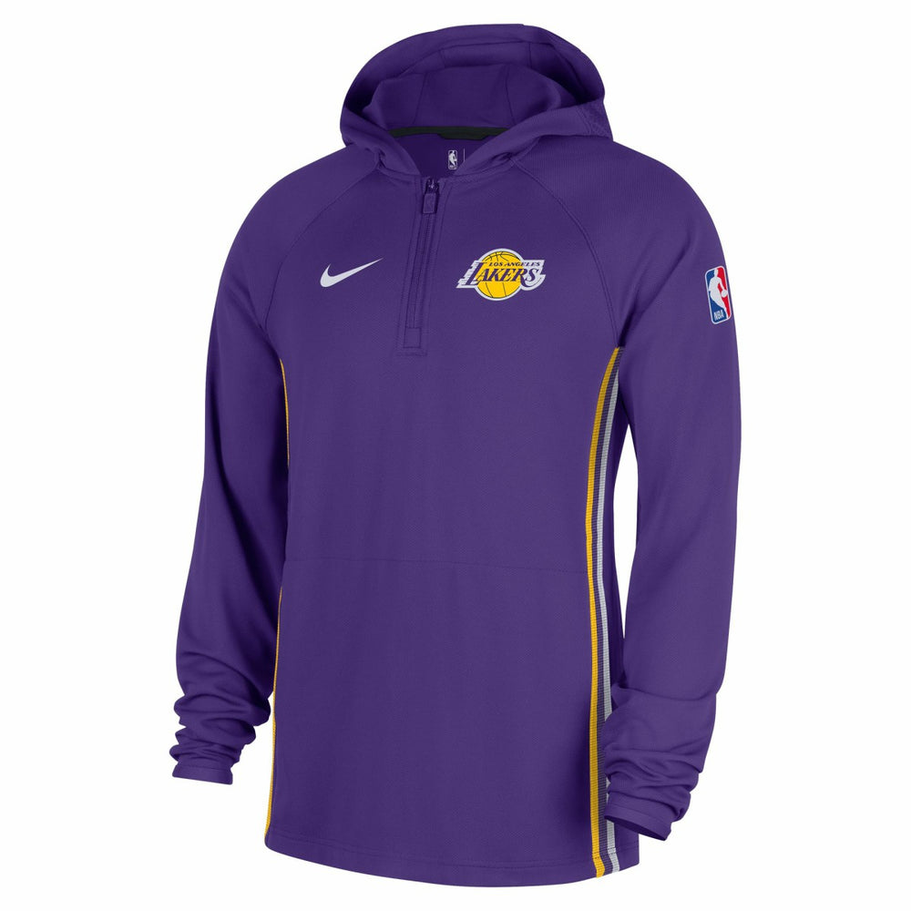 Los Angeles Lakers Authentic On Court Zone Quarter-Zip Dri-FIT Hoodie Jacket - Purple online
