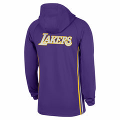 Los Angeles Lakers Authentic On Court Zone Quarter-Zip Dri-FIT Hoodie Jacket - Purple online