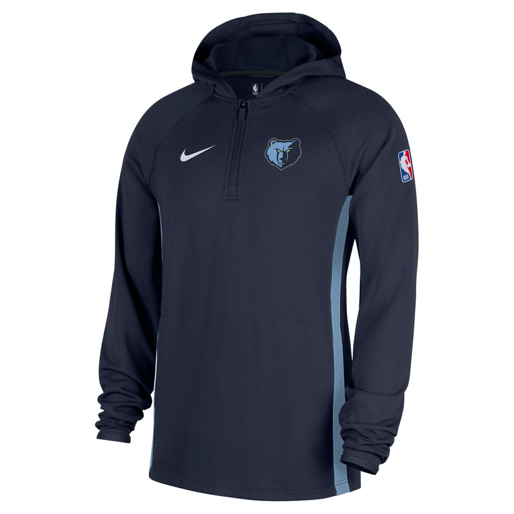 Memphis Grizzlies Authentic On Court Zone Quarter-Zip Dri-FIT Hoodie Jacket - Navy cheap