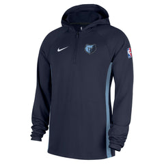 Memphis Grizzlies Authentic On Court Zone Quarter-Zip Dri-FIT Hoodie Jacket - Navy cheap