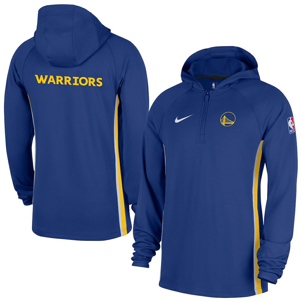 Golden State Warriors Authentic On Court Zone Quarter-Zip Dri-FIT Hoodie Jacket sale - Blue discount