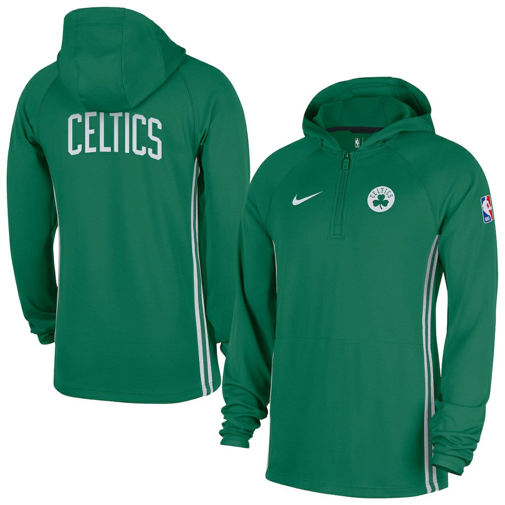 Boston Celtics Authentic On Court Zone Quarter-Zip Dri-FIT Hoodie Jacket - Kelly Green on sale