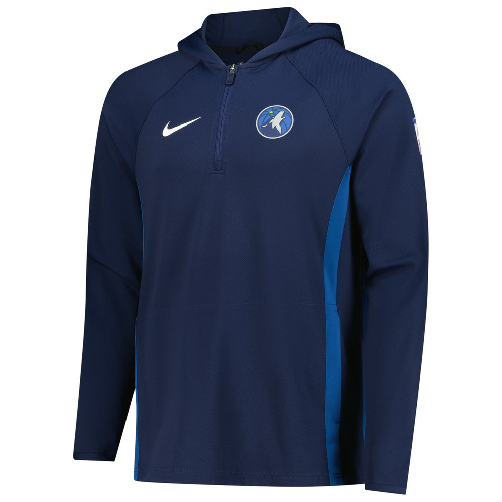 Minnesota Timberwolves Authentic On Court Zone Quarter-Zip Dri-FIT Hoodie Jacket - Navy outlet