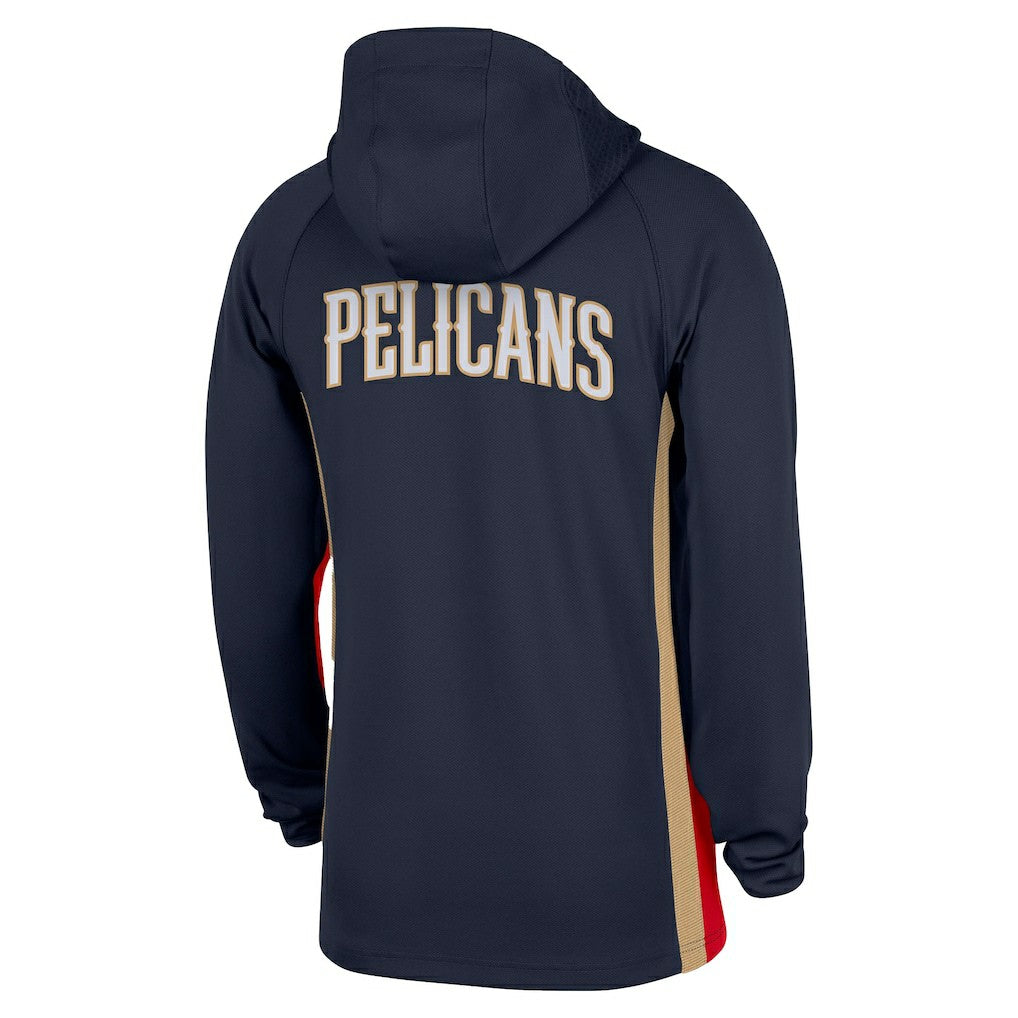 New Orleans Pelicans Authentic On Court Zone Quarter-Zip Dri-FIT Hoodie Jacket - Navy outlet