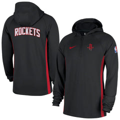 Houston Rockets Authentic On Court Zone Quarter-Zip Dri-FIT Hoodie Jacket sale - Black sale