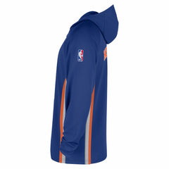 New York Knicks Authentic On Court Zone Quarter-Zip Dri-FIT Hoodie Jacket - Blue shop