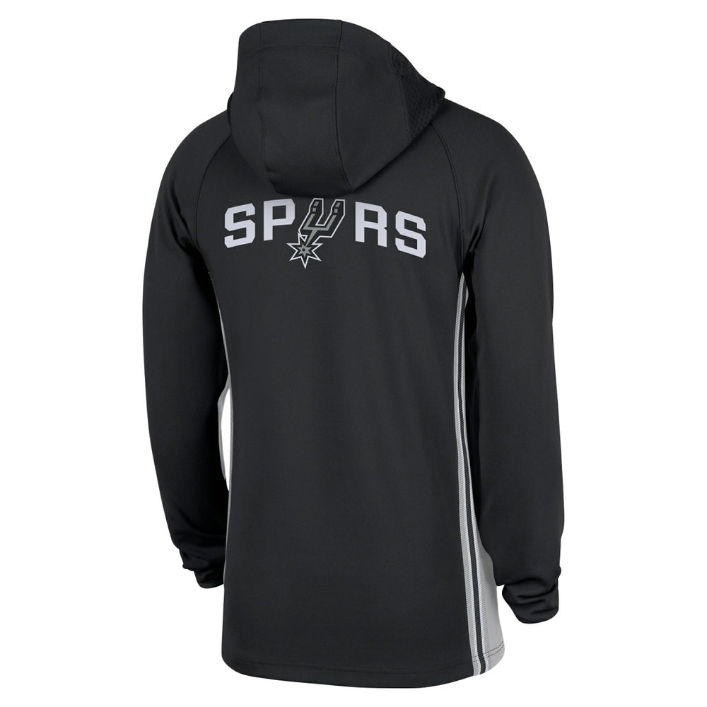 San Antonio Spurs Authentic On Court Zone Quarter-Zip Dri-FIT Hoodie Jacket - Black on sale