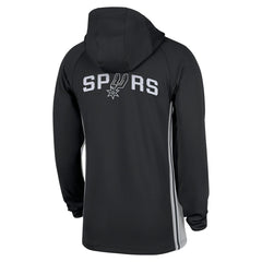 San Antonio Spurs Authentic On Court Zone Quarter-Zip Dri-FIT Hoodie Jacket - Black on sale