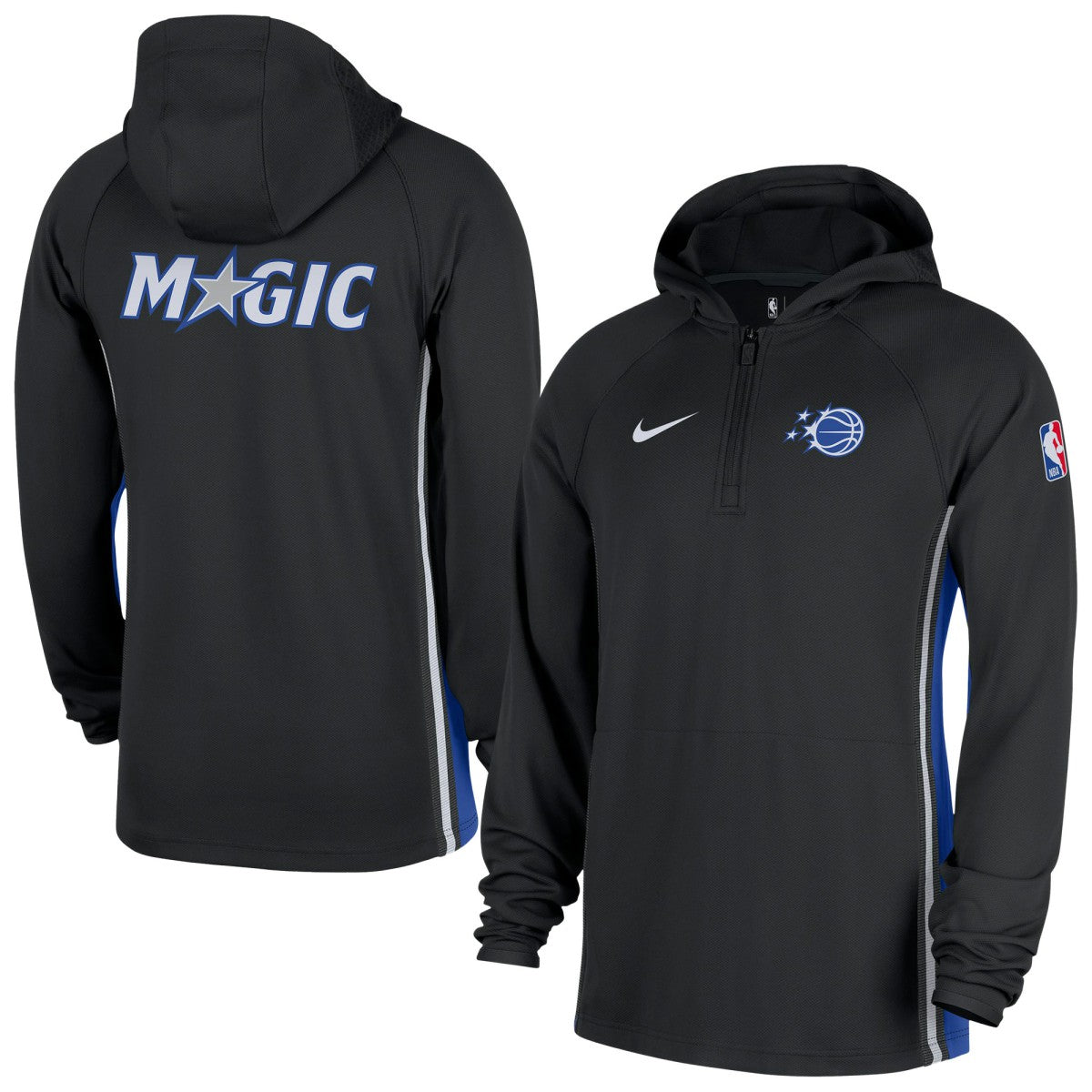 Orlando Magic Authentic On Court Zone Quarter-Zip Dri-FIT Hoodie Jacket - Black shop