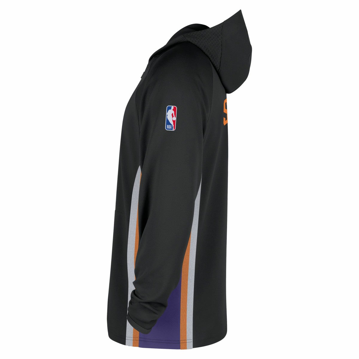 Phoenix Suns Authentic On Court Zone Quarter-Zip Dri-FIT Hoodie Jacket - Black cheap