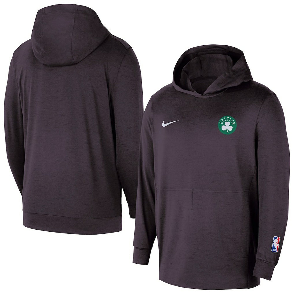 Boston Celtics Authentic Practice Yoga Restore Dri-Fit Pullover Hoodie - Black for sale