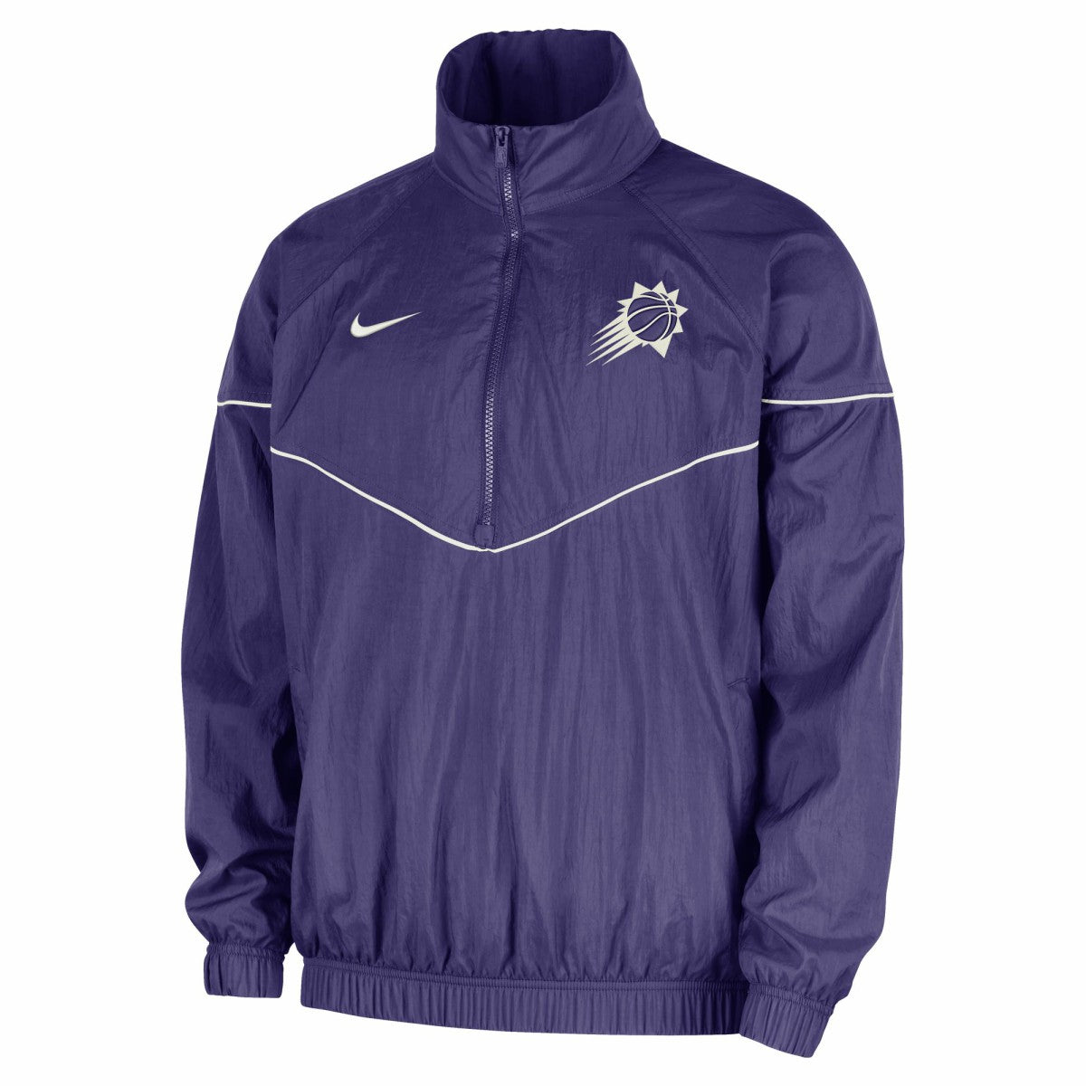 Phoenix Suns Courtside Windrunner Woven Half-Zip Hooded Jacket - Purple online