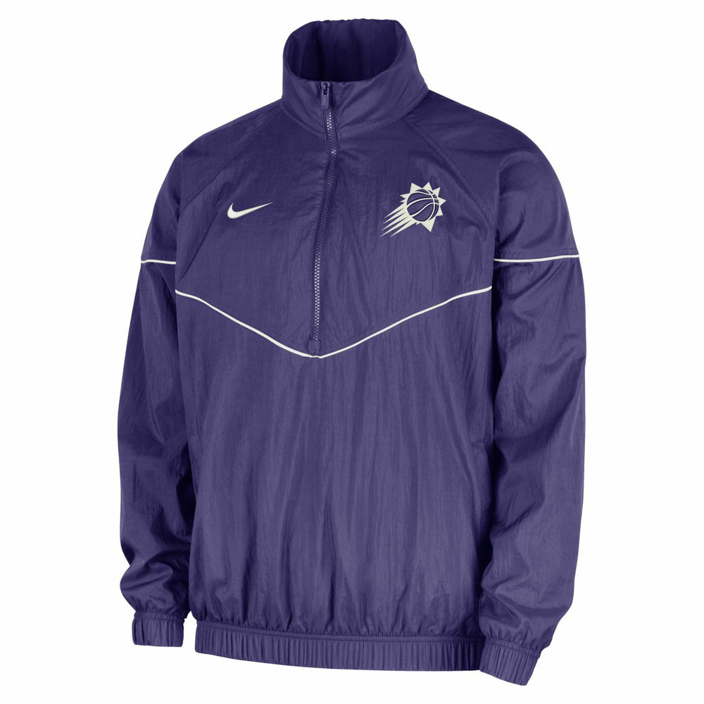 Phoenix Suns Courtside Windrunner Woven Half-Zip Hooded Jacket - Purple online