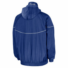 New York Knicks Courtside Windrunner Woven Half-Zip Hooded Jacket - Blue for sale