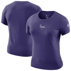 Phoenix Suns Women's Courtside Modest Cropped Tri-Blend T-Shirt - Purple outlet