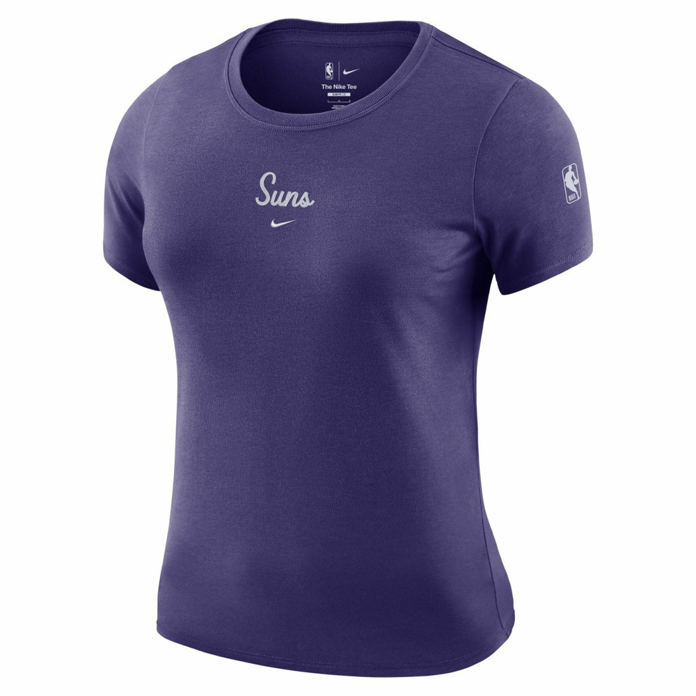 Phoenix Suns Women's Courtside Modest Cropped Tri-Blend T-Shirt - Purple outlet