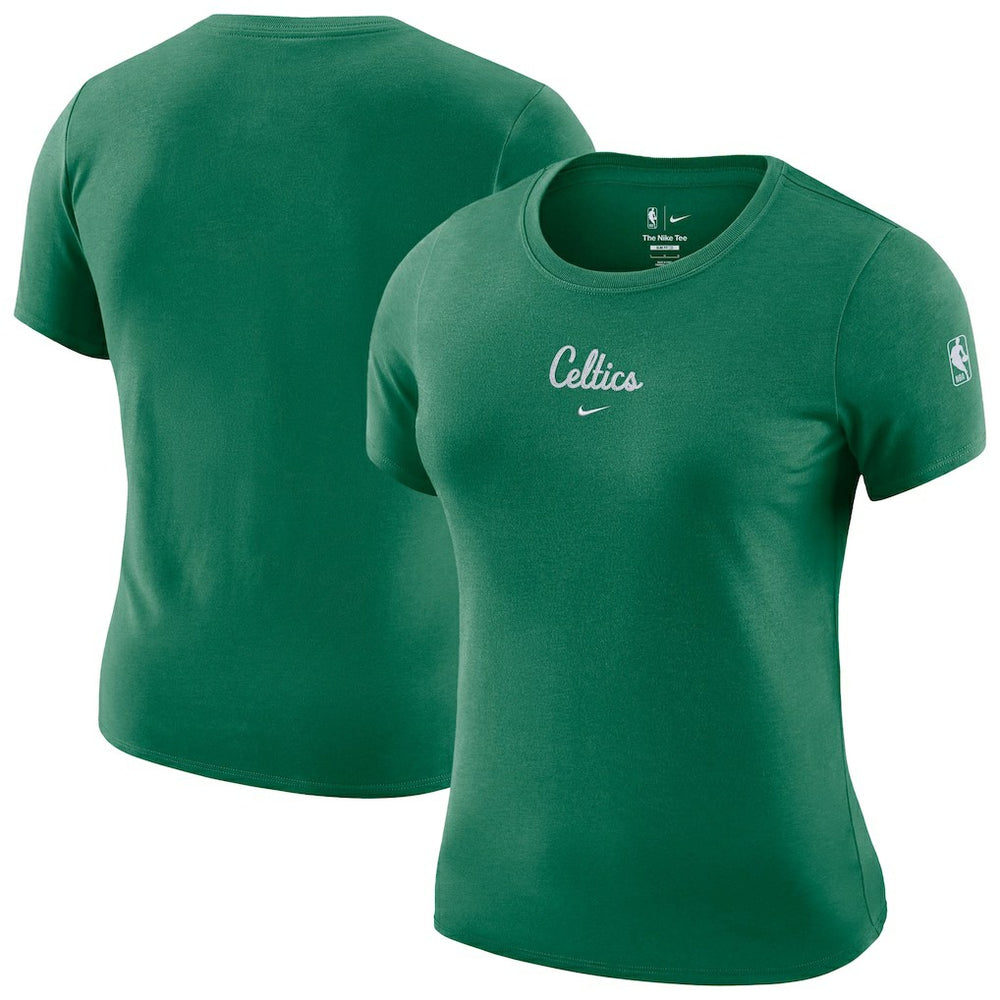 Boston Celtics Women's Courtside Modest Cropped Tri-Blend T-Shirt - Kelly Green on sale