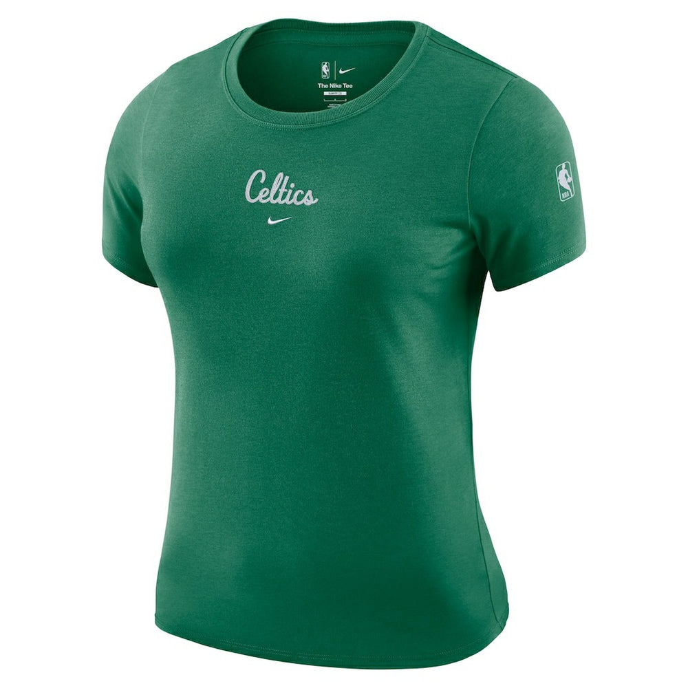 Boston Celtics Women's Courtside Modest Cropped Tri-Blend T-Shirt - Kelly Green on sale