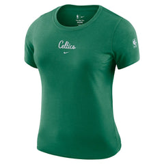 Boston Celtics Women's Courtside Modest Cropped Tri-Blend T-Shirt - Kelly Green on sale