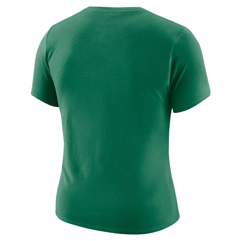 Boston Celtics Women's Courtside Modest Cropped Tri-Blend T-Shirt - Kelly Green on sale