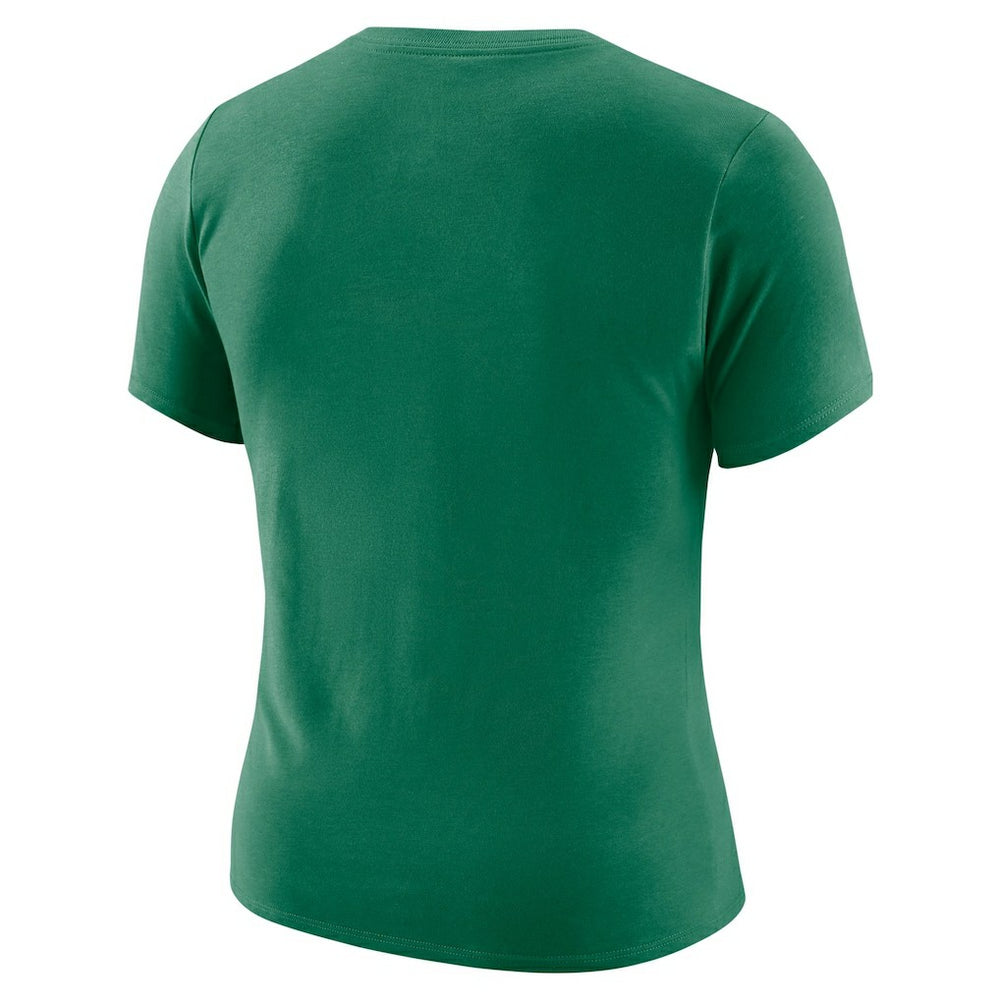 Boston Celtics Women's Courtside Modest Cropped Tri-Blend T-Shirt - Kelly Green on sale