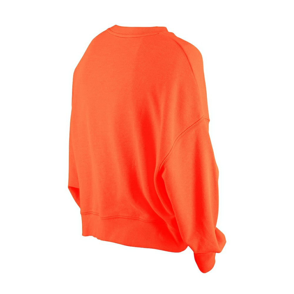 San Francisco Giants Women's Boxy Mineral Wash Dolmen Sleeve Cropped Sweatshirt Orange