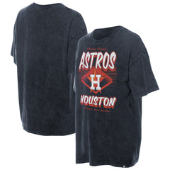 Houston Astros Women's Mineral Wash Oversized T-Shirt Navy