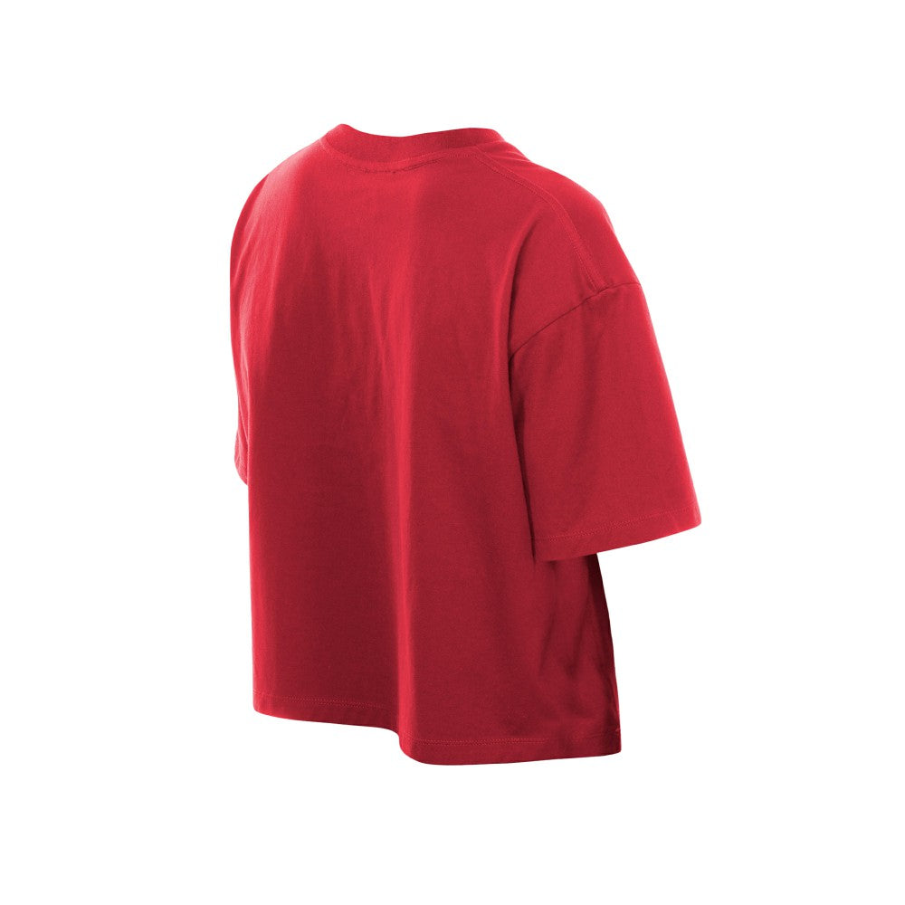 St. Louis Cardinals Women's Boxy Foil Logo T-Shirt Red