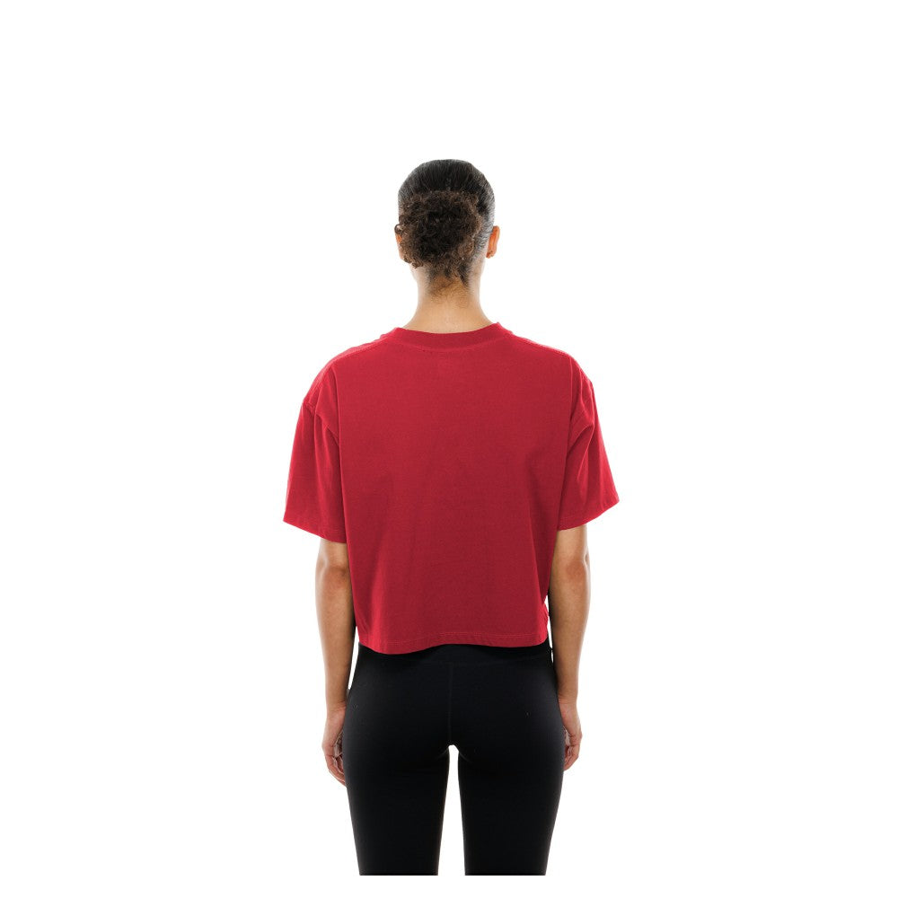 St. Louis Cardinals Women's Boxy Foil Logo T-Shirt Red