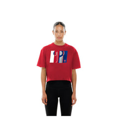 Philadelphia Phillies Women's Boxy Foil Logo T-Shirt Red