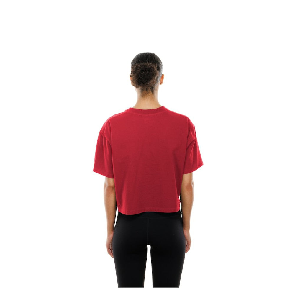 Philadelphia Phillies Women's Boxy Foil Logo T-Shirt Red