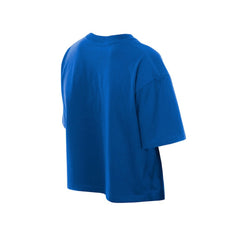 Chicago Cubs Women's Boxy Foil Logo T-Shirt Royal