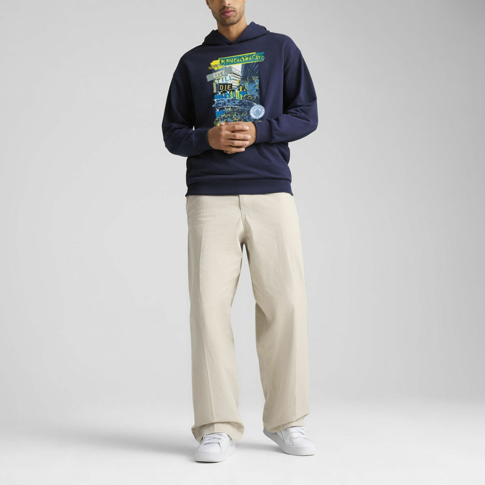 Manchester City ftblNRGY+ Pullover Hoodie - Navy on sale